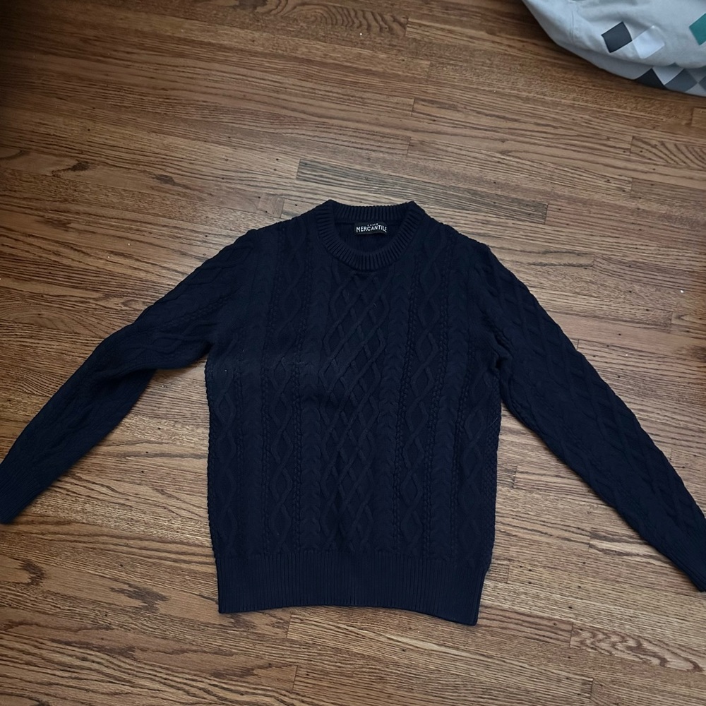 J Crew Mercantile cable knit sweater
